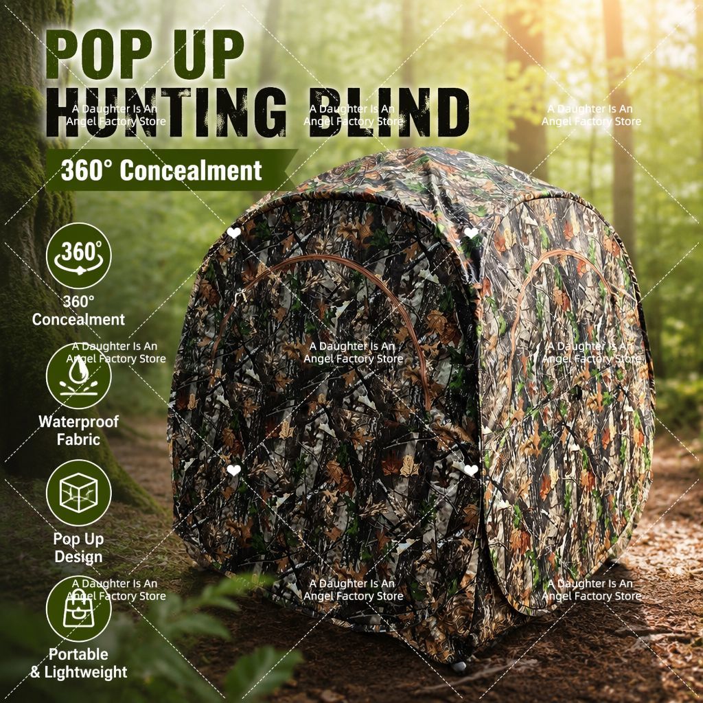 Hunting And Camping In Forest - Buitentent camouflage vogelobservatie 270 ° Draagbare