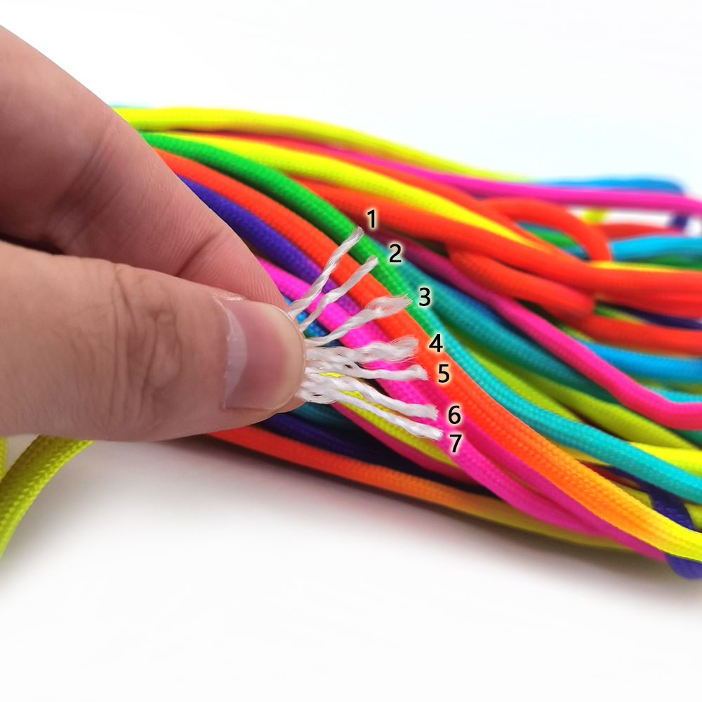 Paracord Survival Bracelet - 31Meter 4Mm Regenboog Kleuren Koord Touw