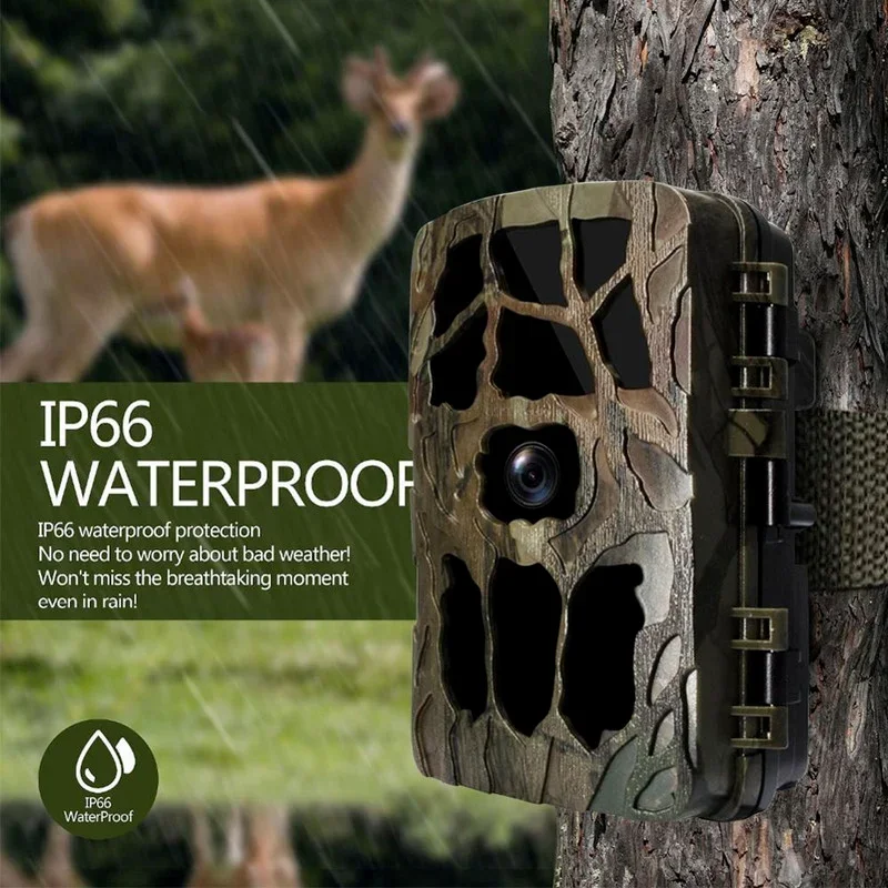 Trail Camera Infrared - H982 IP66 Waterdichte 4K Outdoor Infrarood