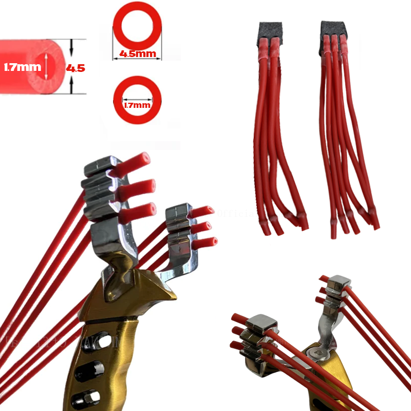 Hunting Outdoors Card - 1/3/5 Stuks 3-strengs Hoge Elastische Slingshot