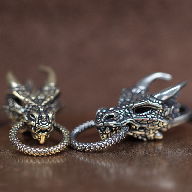 Paracord Survival Bracelet - Dragon Head Messing Gesp EDC Outdoor
