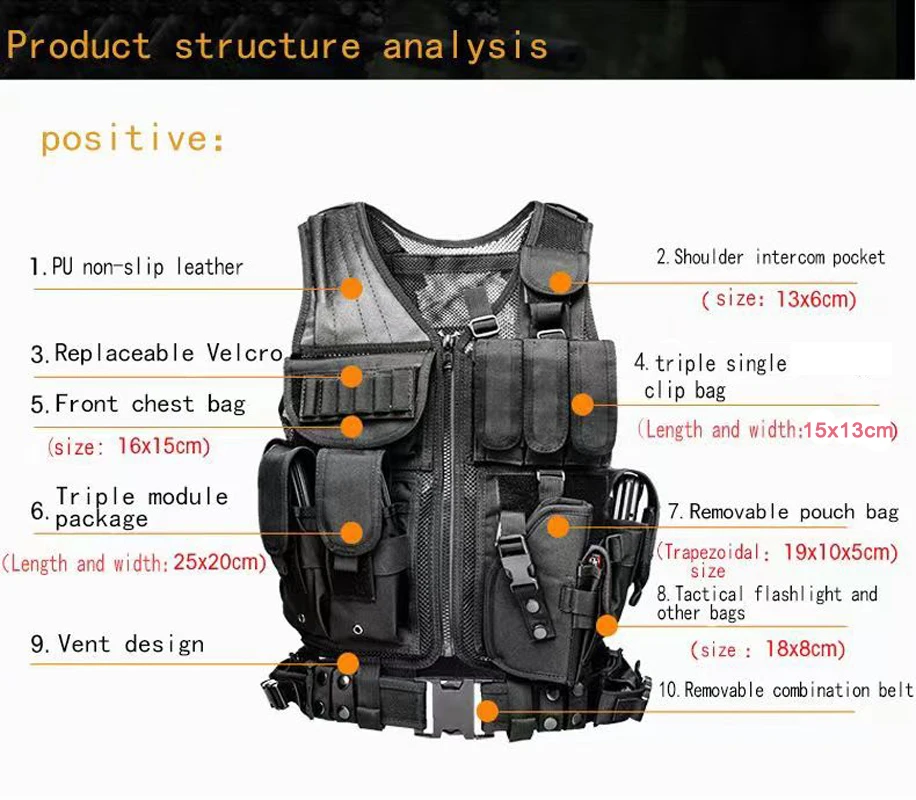 Verstelbare Molle Tactisch Ves - Hunting Outdoor Game recensie en prijs