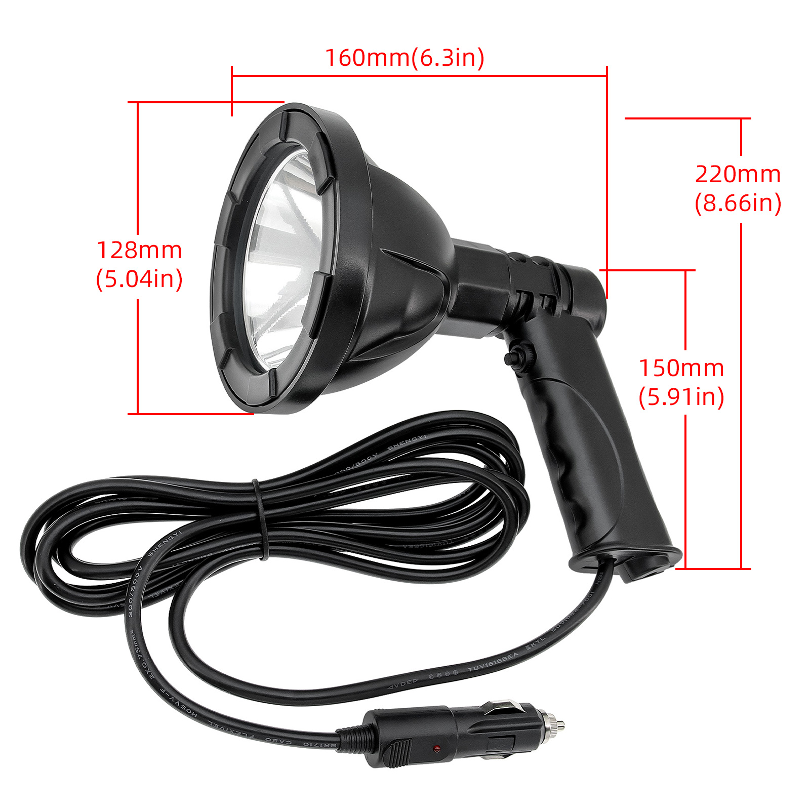 100W 4 inch krachtige handlamp - Outdoor Hunting Vehicle recensie en prijs