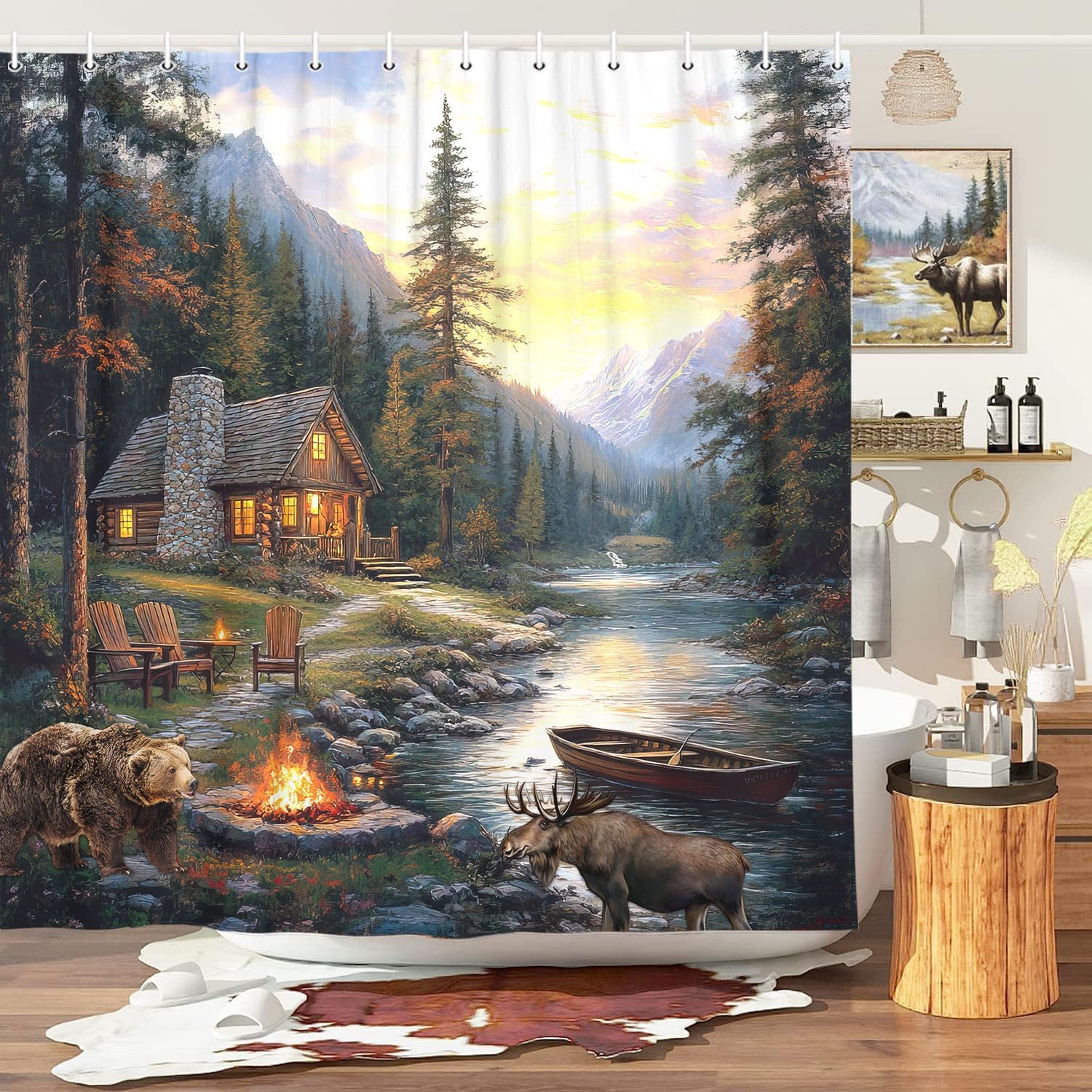 Rustiek Cabin Lodge Douchegord - Hunting And Camping In Forest recensie en prijs