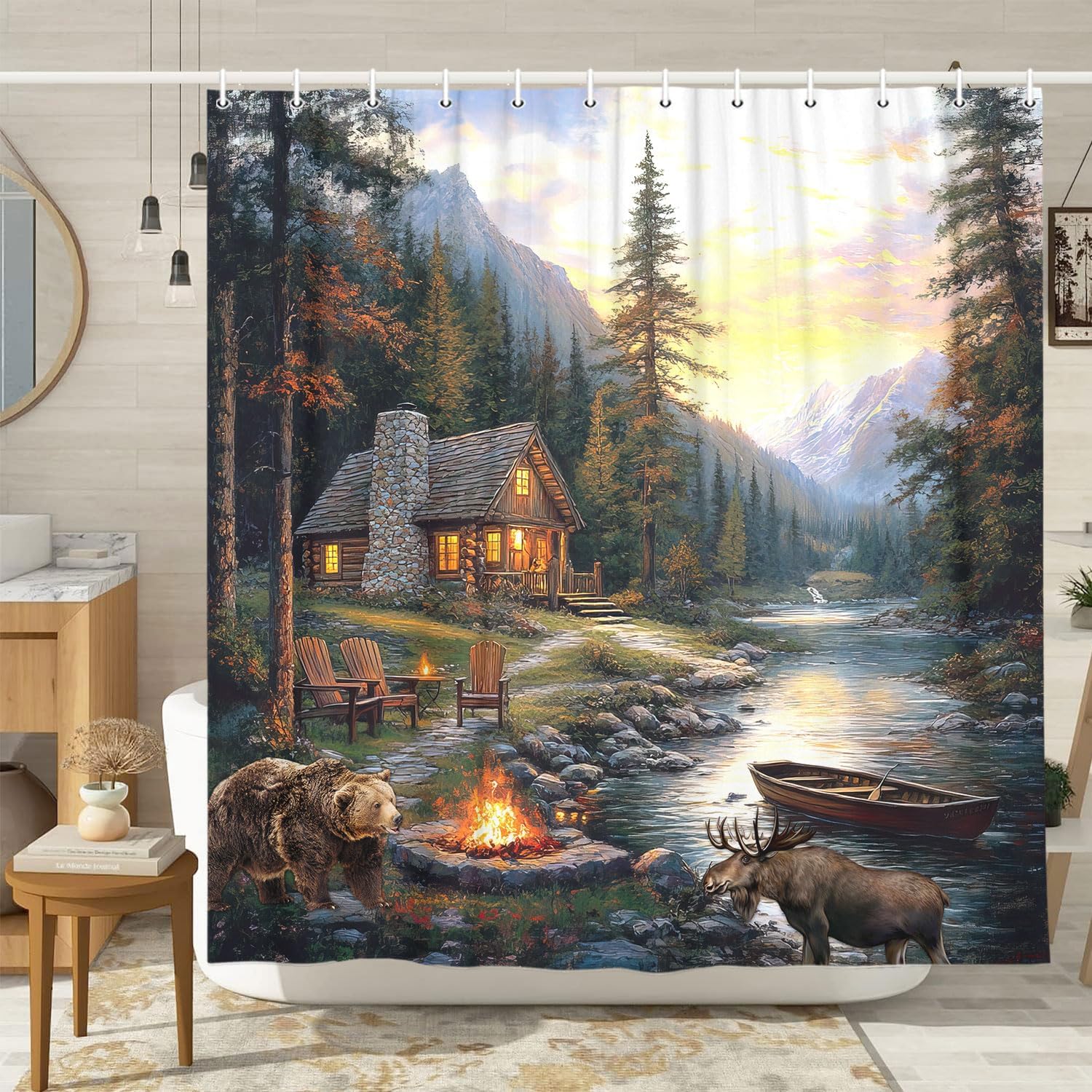 Rustiek Cabin Lodge Douchegord - Hunting And Camping In Forest recensie en prijs