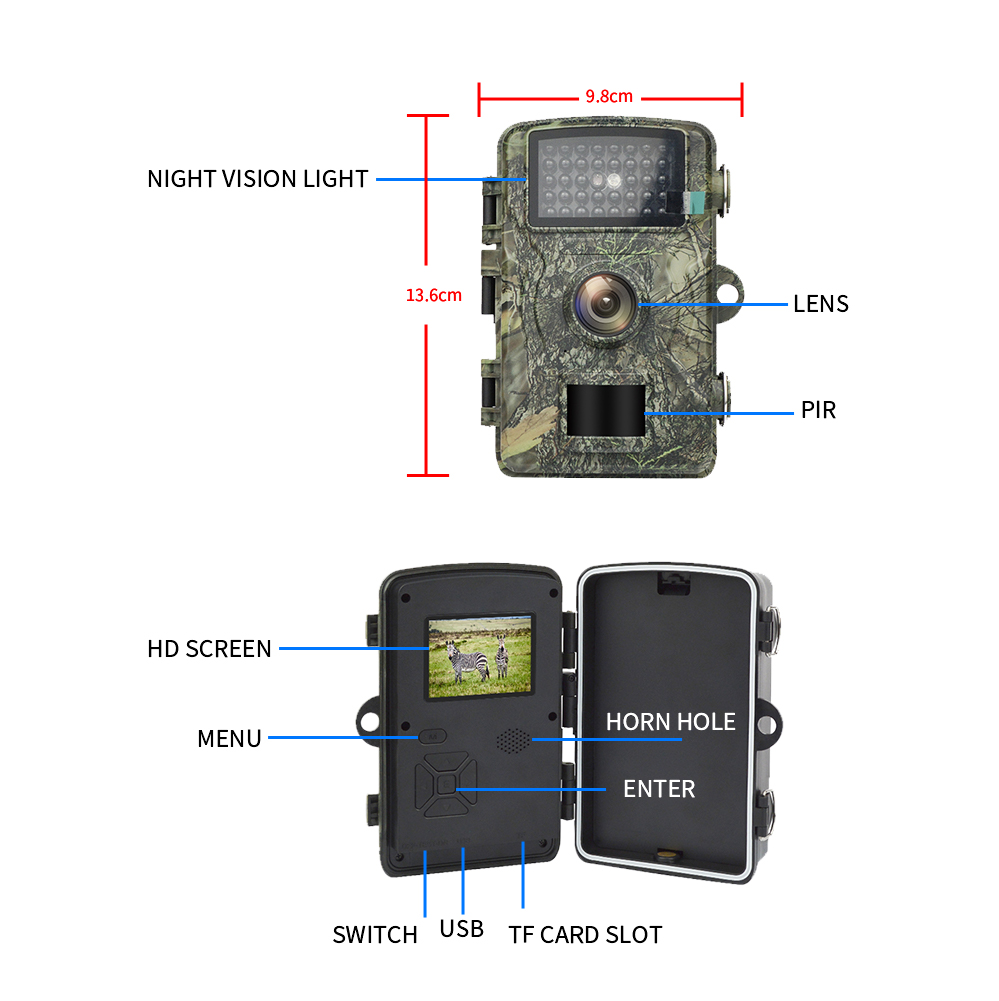 Trail Camera 12MP 1080P Wildli - Trail Camera Infrared recensie en prijs