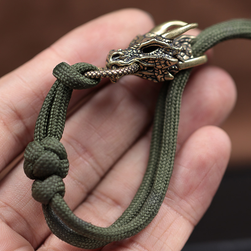 Dragon Head Messing Gesp EDC O - Paracord Survival Bracelet recensie en prijs
