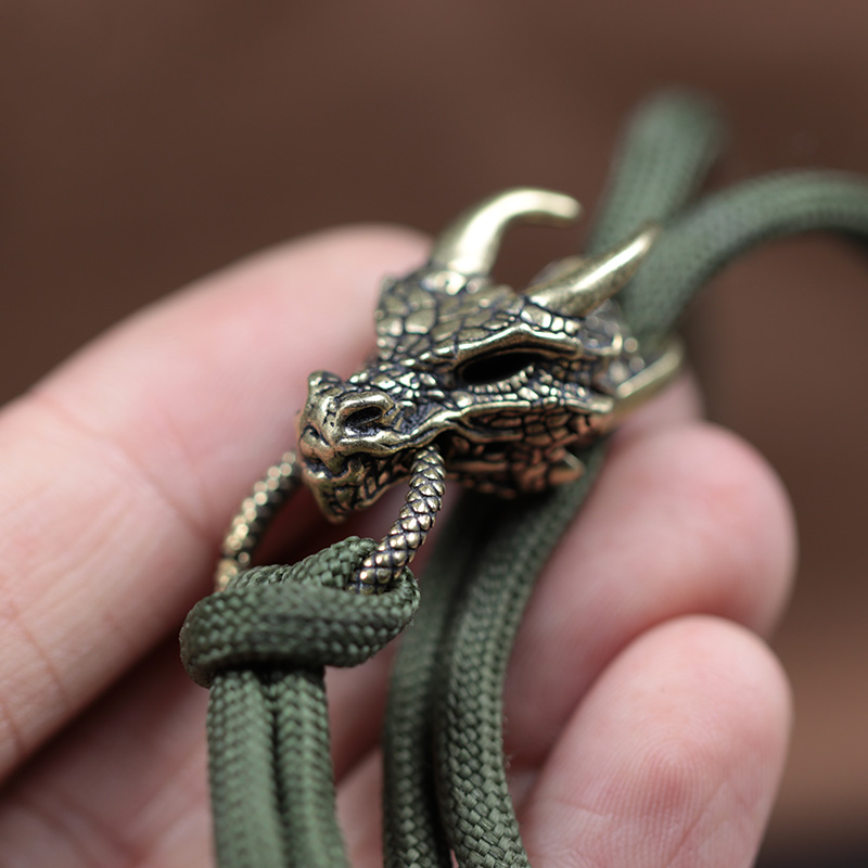 Dragon Head Messing Gesp EDC O - Paracord Survival Bracelet recensie en prijs