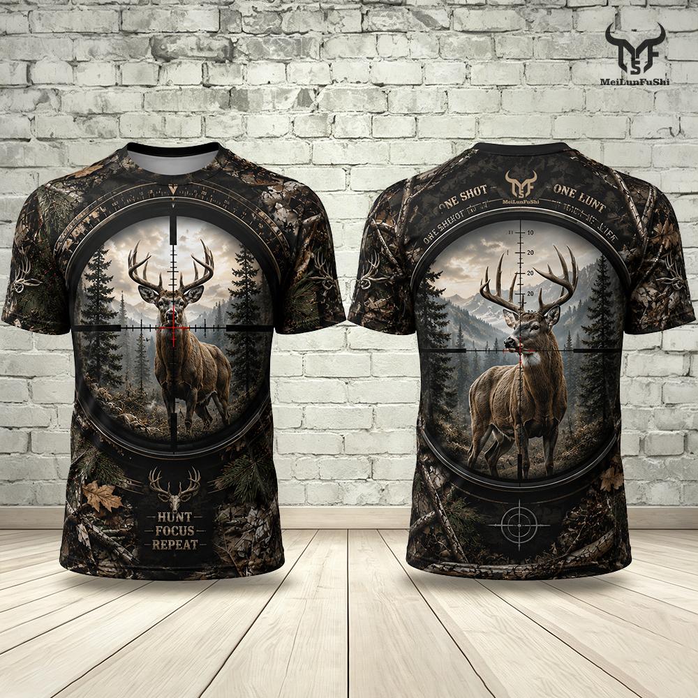 Nieuwe Outdoor Jacht Heren T-s - Hunting And Camping In Forest recensie en prijs