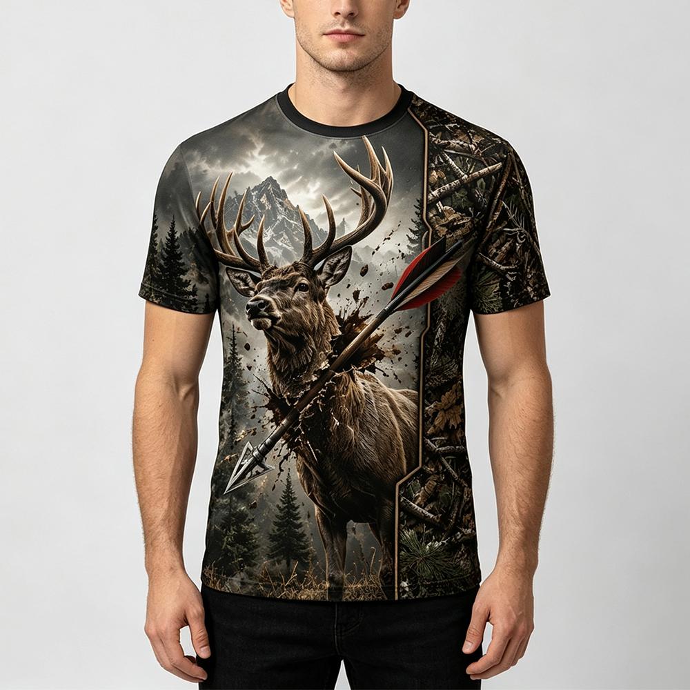 Nieuwe Outdoor Jacht Heren T-s - Hunting And Camping In Forest recensie en prijs