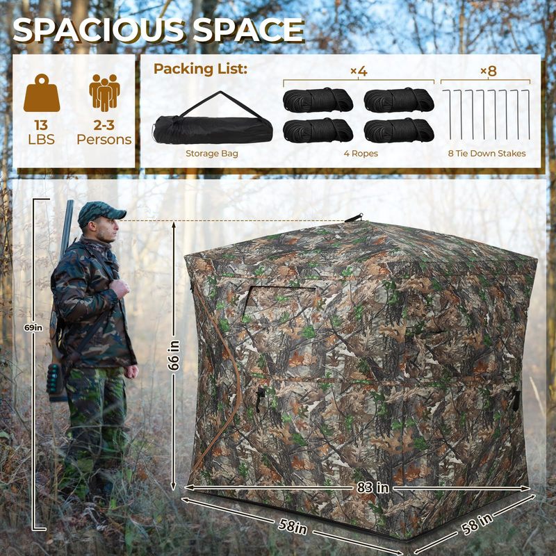 Outdoor camouflage schiettent, - Hunting And Camping In Forest recensie en prijs